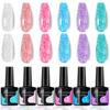 Arte de uñas transfronterizo, lentejuelas de flor de cerezo, esmalte de uñas, pegamento Dream Flash, lentejuelas irregulares, arte de uñas, tienda, fototerapia especial