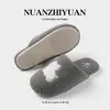 Fábrica de Zapatos Qidan Pantuflas de Lino para Mujer Primavera y Verano Interiores Hogar Lindas Suela Suave Silenciosas Antideslizantes Pantuflas de Piso para Mujer