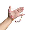 El Color Vintage es un Poema Fluido. Collar de Cadena para Clavícula con Cuentas de Flores de Colores