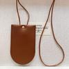 Corea del Sur Ins Cuero Mini Bolso para Llaves Pequeño Colgante para Cuello Colgante Colgante Marca Collar Moda Minimalista Colgante 2025 Nuevo Mujer