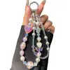 Cadena Colgante para Teléfono Móvil Pulsera de Perlas Creativa Corazón Mariposa Cadena para Teléfono Móvil Cristal Doble Cadena Junta Caja Sorpresa Cadena de Transmisión en Vivo