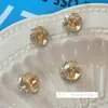 Nueva Lima de Manicura Joyería de Diamantes Lujo Accesible Super Brillante Cristal Rosa Luna Llena Cuadrado Grueso Decoración de Uñas Diamante Bola de Diamantes de Colores