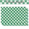 Wx244 Blanco Verde Cuadros Papel de Copia 17g Dulces de Regalo Papel de Envoltura a Prueba de Humedad St. Pats Holiday Sydney Papel