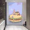 Calamardo Bob Esponja Calamardo Dibujo Animado Tela Colgante Vertical Decoración de Pared para Dormitorio Tela de Fondo Creativa Tapiz Paibig Estrella