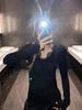 Top Apilable para Mujer Pure Stretch Corte Slim con Costuras de Encaje Cuello en V Moda Otoñal Elegante Camiseta Básica Corte Slim