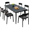Mojia (MO JIA) Mesas y Sillas de Exterior Mojia Sala de Ocio para Patio Mesa de Té con Leche de Lujo Ligero Celebridad de Internet Mesa y Sillas Rocío
