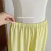 Pantalones de pierna ancha de seda de hielo 2.0 - Muy elogiados / Pantalones de verano finos de seda de hielo, fluidos y frescos - Tejido tejido blanco francés