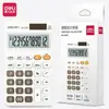 Calculadora Portátil Deli 1200 para Estudantes e Uso Doméstico, Calculadora Colorida Pequena de 12 Dígitos com Dupla Alimentação