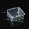 Cajas de almacenamiento de plástico transparente, ideales para organizar y guardar artículos pequeños como cuentas, disponibles en varios tamaños y en stock para venta al por mayor.