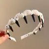 Pinzas para el Cabello de Tela de Alta Gama Estilo Coreano, Diademas Muy Bonitas para Mujer, Diseño de Corona Alta Que No Aprieta la Cabeza, Hace que el Rostro Luzca Más Pequeño, Accesorio para el Cabello de Diadema Exterior