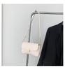 Bolsa pequena de mão estilo coreano para mulheres com costura e corrente bolsa de mão simples bolsa de ombro casual para o dia a dia sob o braço