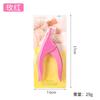 Tijeras para uñas de boca plana, tijeras para uñas afiladas para reparación, tijeras para uñas de extensión francesa, alicates, herramienta especial para parches de uñas postizas