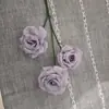 Flor de simulação três cabeças rosa diamante fábrica direta alta qualidade nova flor canteiro de flores flor de casamento flor material de flor essencial
