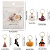 Novos Estilos de Marcadores de Ponto Feitos à Mão Criativos Ferramentas de Tricô com Lã Elementos de Halloween Natal Gota de Óleo Contagem de Pontos Crochê