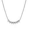 Collar de Circonita Exagerado en Forma de Corazón Transfronterizo Cadena de Tenis en Forma de Corazón de Alta Calidad Collar de Circonita de Acero de Titanio Joyería de Acero de Titanio de Dongguan