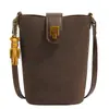 Bolsos de Moda y de Alta Gama para Mujer 2025 Nuevo Otoño e Invierno Bolsos Cubo Retro de Nicho Versátiles Casuales para el Trabajo Bolsos Cruzados