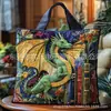 Bolso de Mano con Estampado de Moda Tendencia para Mujer 3D Transfronterizo Nuevo Producto Temu Amazon Bolso de Hombro Lona 300g