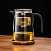 Bule de Chá Elegante Caneca Modelo Novo 2025 Separação Chá-Água Revestimento Interno Totalmente de Vidro Filtro de Um Clique Infusor de Chá Magnético Caneca para Uso Doméstico