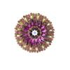 Nueva Moda Francesa Exquisito Broche de Girasol Artesanía Pesada Temperamento Elegante Broche para Mujer Accesorios de Vestimenta Venta al por Mayor