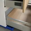 Piedra Artificial Lavabo de Respaldo Alto Combinación de Gabinete de Baño Estilo Tronco Almacenamiento Japonés Lavabo Tocador de Pie
