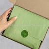 Papel de Presente Caixa de Presente Forrada com Papel de Presente Verde para Roupas Personalizada Transparente Logo Pequeno Fresco Ins