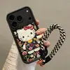 Adecuado para Transformar Instantáneamente tu iPhone 18 Pro Max en un Lindo Vestido Floral Pulsera de Gato Kt, Funda Suave/Dura para iPhone con Personalización UV