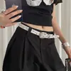 Cinturón Retro Americano de Estrella de Cinco Puntas para Mujer, Cinturón de Cuero Versátil de Alta Gama, Nuevo Accesorio de Diseño de Nicho