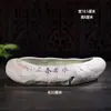 Vaso de Flor de Rocha Vulcânica de Hainan Grama Moeda Grama Moeda Vaso de Flor Hidropônico Pedra de Imitação Bonsai Suporte de Flor de Cerâmica Criativo Sem Furos