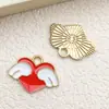 Colgantes Mixtos de 30 Corazones con Alas de Rosa de Aleación Esmaltada Accesorios para Joyería DIY Venta Caliente Transfronteriza