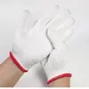 Guantes de trabajo de hilo de algodón, guantes de algodón duraderos y antideslizantes, guantes de trabajo protectores para sitios de construcción y reparación de ferretería