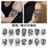 Série Prajna Herbal Adesivos de Tatuagem Dominadores para Homens e Mulheres Tatuagens de Meio Braço Peito Adesivos de Pele à Prova d'Água e Suor de Longa Duração