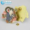 Cozimento pintura estrela criativa em forma de crachá personalizado metal cartoon retrato broche fãs personalizados distintivo periférico comemorativo