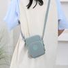 Oxford Cloth Small Bag Feminino Multicamadas Elegante Pequena Bolsa Casual para Celular Bolsa Feminina Elegante All-match Multifuncional Bolsa de Ombro para Mulheres