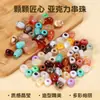 Contas Coloridas de Acrílico DIY Feito à Mão Contas Irregulares Material Pulseira Colar Pingente Joia Fecho de Conta