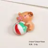 Acessórios de Resina DIY Desenho Animado Joias Pequenas de Feriado Couro Cola de Creme Grampo de Cabelo Capa de Celular Fivela de Sapato Pingente de Chaveiro com