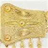 Moda Nueva Bohemia Cadena de Cintura Dorada con Monedas y Borlas Decoración de Cintura Metálica Hueca Cadena Simple para el Cuerpo Directo