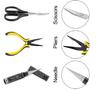 Alicate de bico fino especial para modelos de aeronaves, alicate de corte diagonal, alicate de bico fino