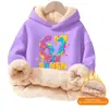 Sudadera con capucha de gran tamaño, holgada, de algodón compuesto, forrada de borrego y polar, sin bolsillos, para Otoño e Invierno, Transfronteriza del Sudeste Asiático