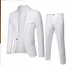 En stock todo el año, los trajes de hombre más vendidos de corte slim para negocios, bodas y fiestas, trajes de primavera y otoño, trajes profesionales