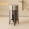 Taburete de Plástico Grueso para el Hogar, Silla Apilable, Resistente y Duradero, Extra Grueso, Banco Alto Simple y Moderno de Repuesto para Invitados