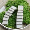 Joyería de micro paisajismo con musgo, camino de simulación, escaleras, pasarela de jardinería, adornos DIY, paisajismo de botella ecológica