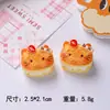 Biscoitos de gatinho simulados, brinquedos de comida em miniatura requintados, decorações para casa de bonecas, acessórios de resina de biscoito, acessórios de resina para DIY