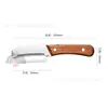 Nuevo Modelo Pelador de Manzanas de Acero Inoxidable con Mango de Madera, Cuchillo para Frutas, Pelador de Verduras, Pelador de Cocina, Cuchillo Pelador Multiusos para Lechuga