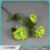 Flor Artificial Artificial Flor de Hortensia de 3 Cabezas de Madera Flor de Bola de Nieve Popular Decoración de Salón de Bodas Hotel Sala de Estar Muebles para el Hogar