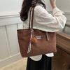 Bolsa de mano de gran capacidad para el tiempo libre, bolsa de mano retro popular versátil, bolsa para axila para estudiantes universitarios y viajeros, comercio exterior