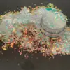 Verano Fino Transparente Multicolor Escamas de Brillo Ópalo Imitación Arte de Uñas Ligero Tinta Fluida Gota Resina Arte de Uñas Salón Exclusivo Brillo Destello Fábrica