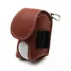 Bolsa Pequena para Bolas de Golfe Bolsa Dupla para Bolas com Chaveiro Pequena Bolsa de Cintura Porta Tacos Bolsa de Couro para Acessórios de Golfe Homens