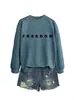 Libertad Amazon Ebay Estación Independiente Casual Simple Mujer Otoño e Invierno Nuevo Sudadera Ropa Interior Cruzada