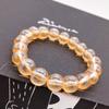 Pulsera de cuentas de vidrio color champán, retención de color, circón de imitación, citrino, puesto de venta caliente, tienda en línea Taobao, regalo, venta al por mayor
