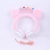 Celebridad de Internet Nueva Moda Corona de Orejas de Oso Auriculares de Cabeza de Unicornio Auriculares Lindos para Niños Auriculares con Cable Controlados por Cable Regalo Transfronterizo